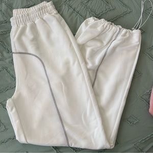 NWOT White sweats